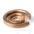 เครื่องซักผ้าสปริงทองเหลือง DIN127 M4 M5 M6 M7 Brass Spring Lock Washer DIN127